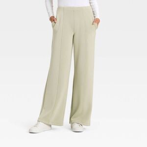 A New Day - Women's High-Rise Sandwash Pull-On Pants - A New D Green